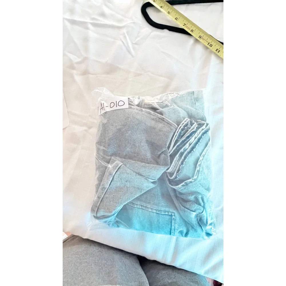 Mika & Gala Denim Maxi Dress NWT Size S Selfie Leslie Blue Jean Adjustable Strap - Picture 10 of 10